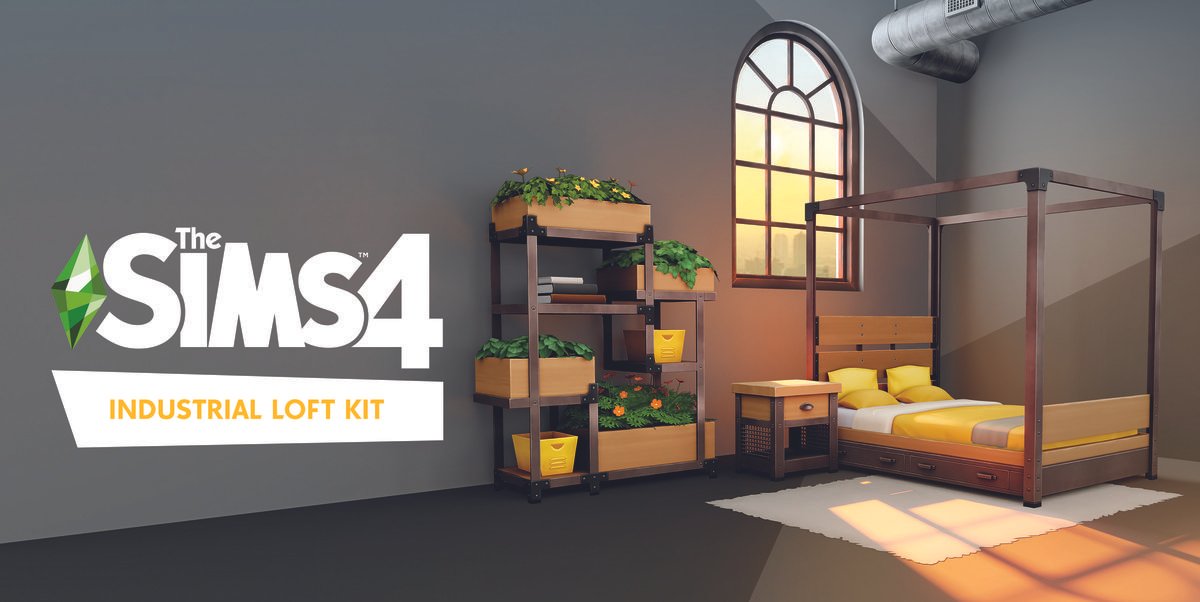 The Sims 4 - Kit de loft industrial - Origin PC [Código de juego en línea]