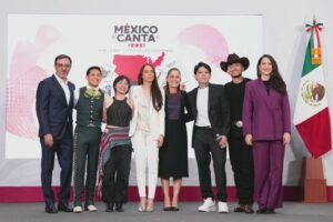 PRESIDENTA CLAUDIA SHEINBAUM PRESENTA SEGUNDA EDICIO?N DE “ME?XICO CANTA POR LA PAZ Y CONTRA LAS ADICCIONES”-FOTOS.SC_GERARDO LUNA4